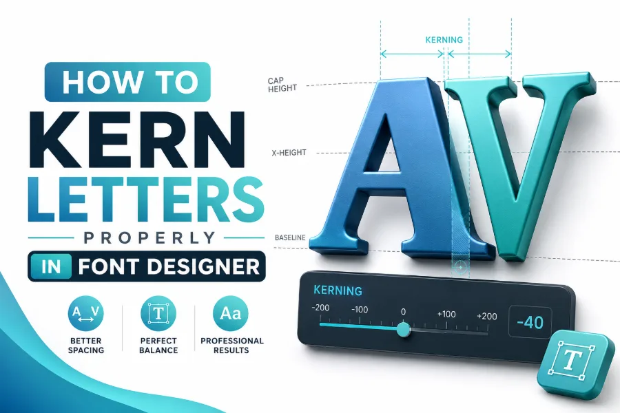 How To Kern Letters Properly In Font Designer Tips