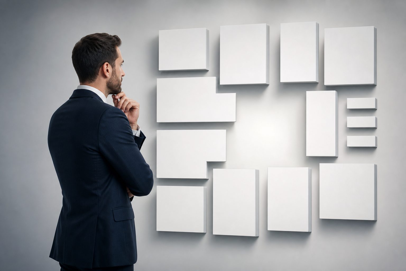 Marketer reviewing a content gap analysis dashboard